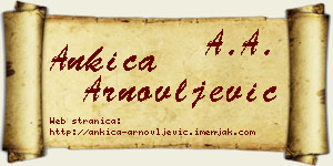 Ankica Arnovljević vizit kartica